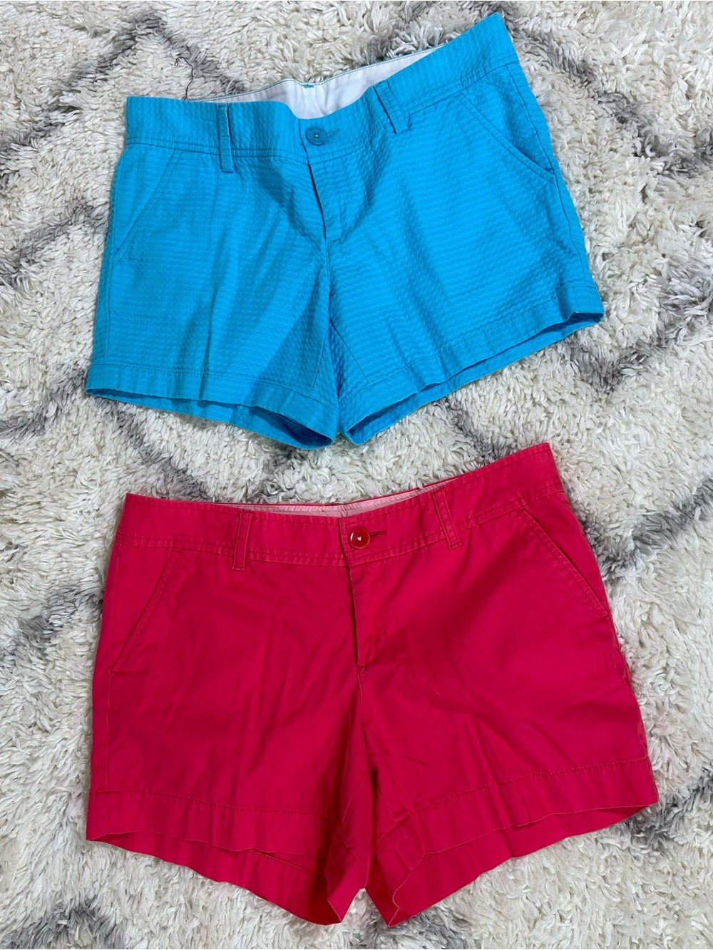 Lilly Pulitzer Women's Shorts in Turquoise & Hot Pink size 6-8